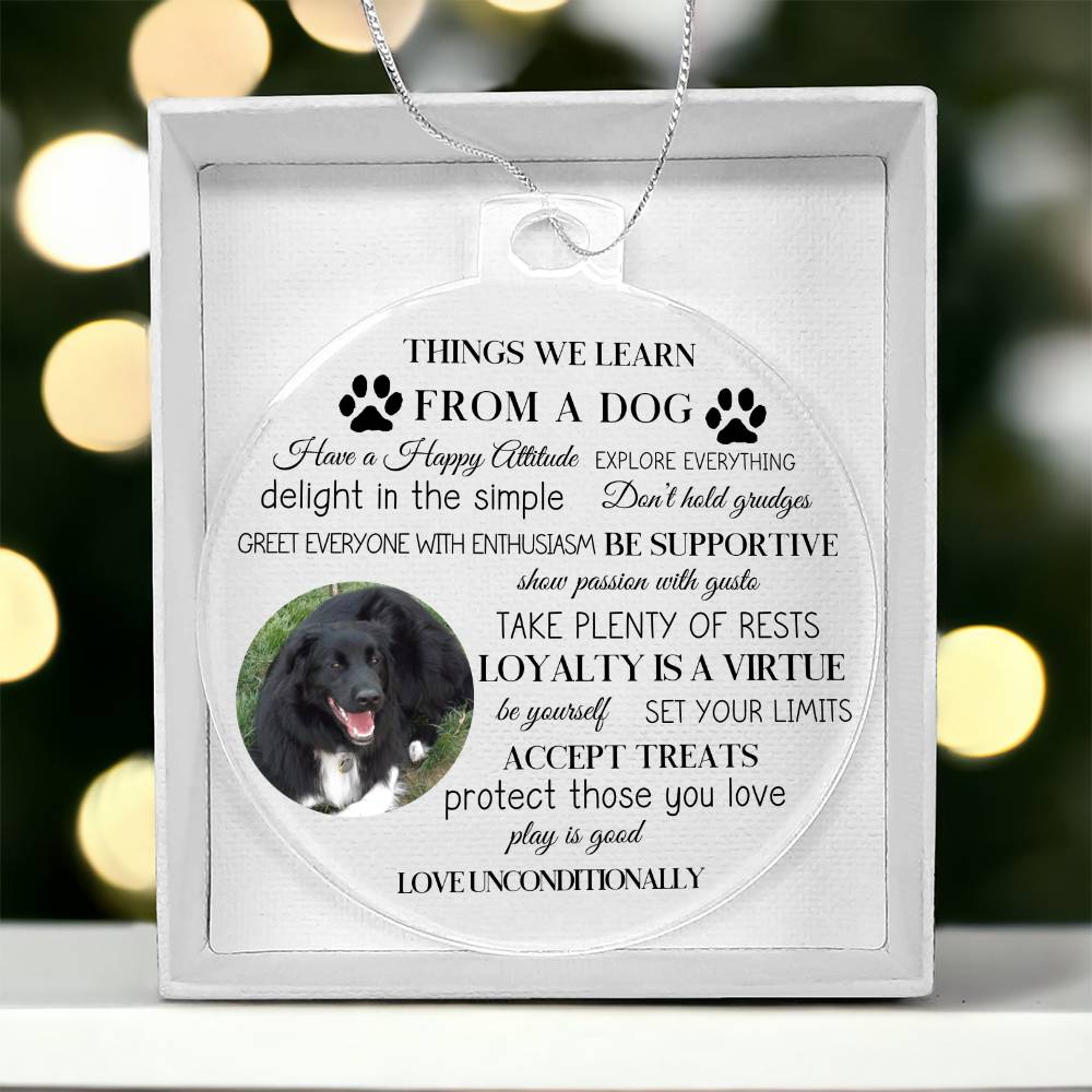 Personalized Photo Things We Learn From A Dog-[Heartfelt Family Gift]