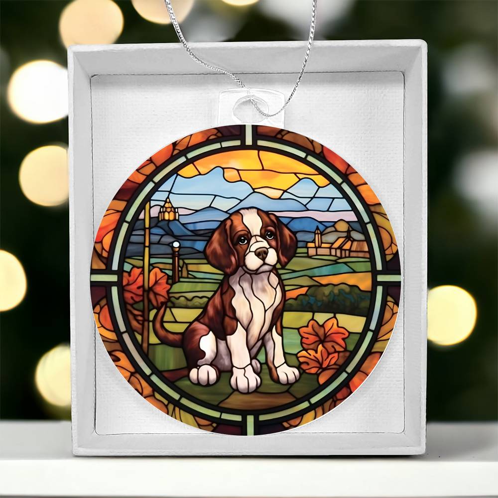 Beagle Christmas Ornament - Adorable Acrylic Holiday Decor for Dog Lovers-[Heartfelt Family Gift]