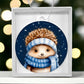Adorable Winter Hedgehog Christmas Ornament - Perfect Holiday Decor for Lovers of Hedgies-[Heartfelt Family Gift]