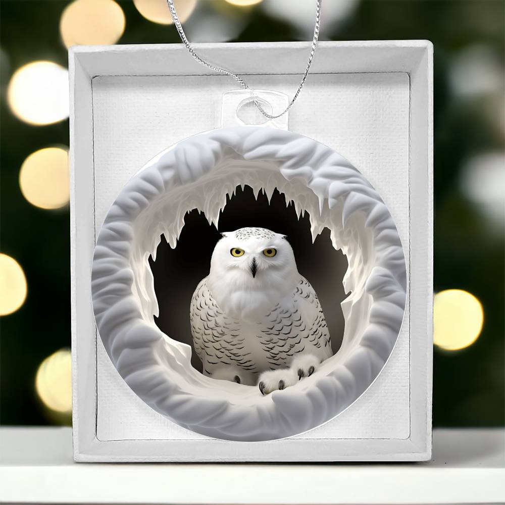 Snowman Acrylic Ornament-[Heartfelt Family Gift]