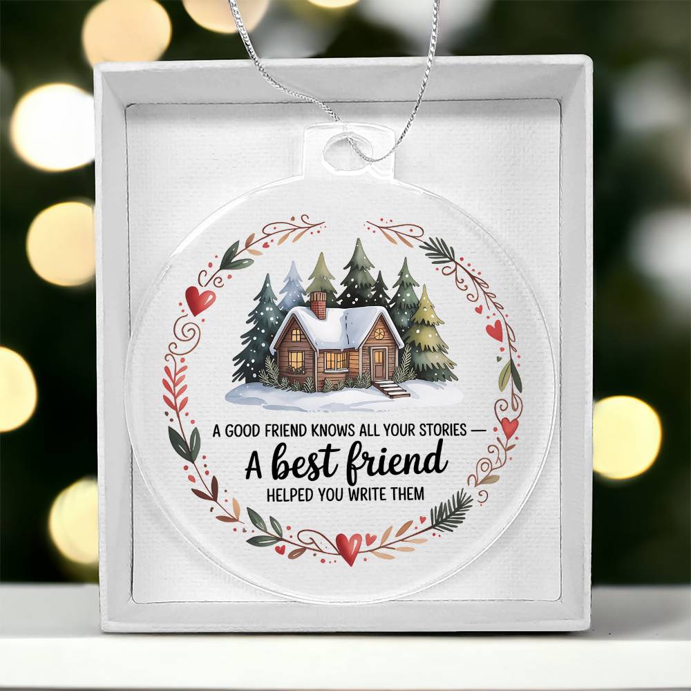 Best Friend Acrylic Christmas Ornament