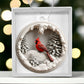 Cardinal 3d Effect Acrylic Ornament-[Heartfelt Family Gift]