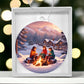 Fireside Snow Day Christmas Ornament - Cozy Holiday Decoration-[Heartfelt Family Gift]