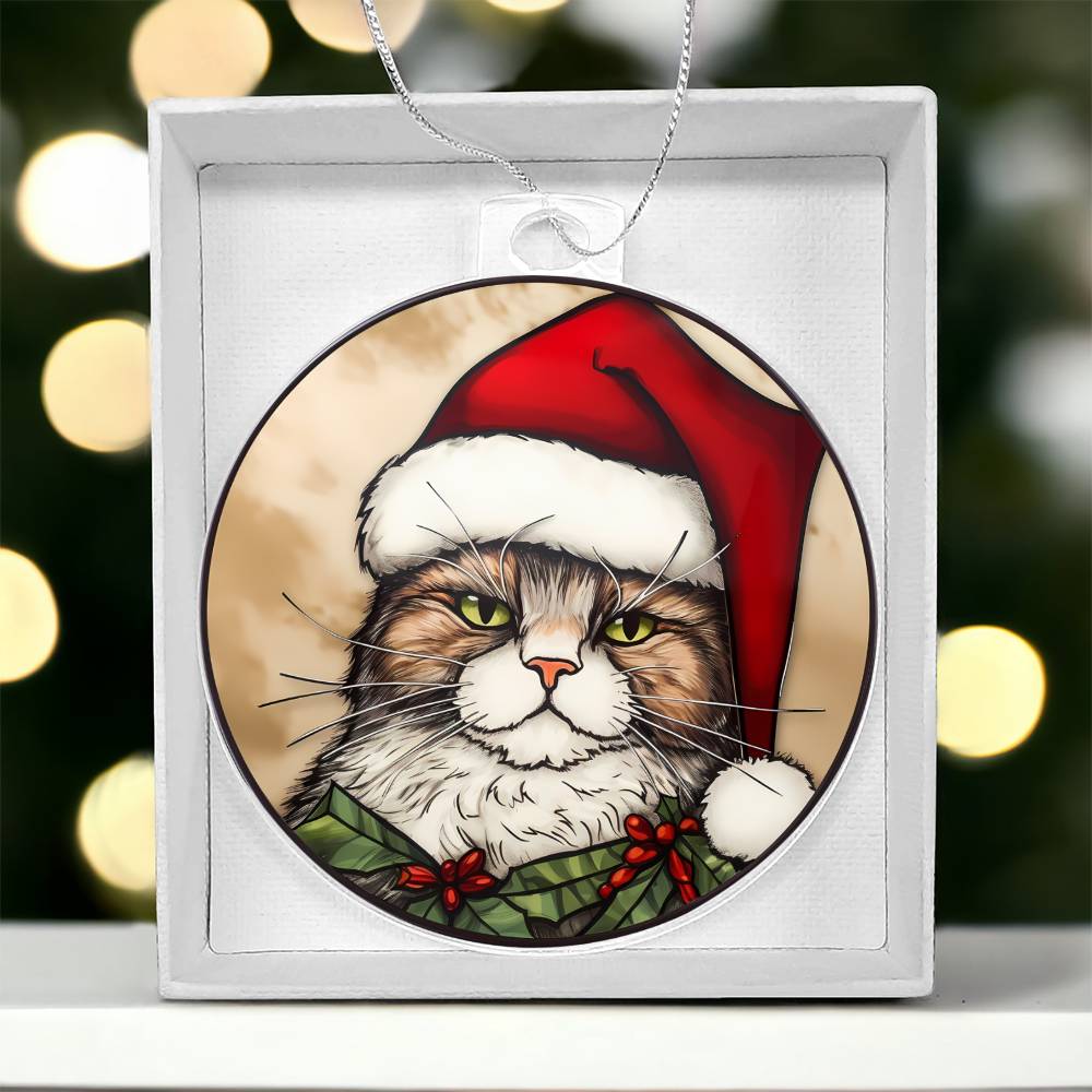 Cat Christmas Tree Ornament-[Heartfelt Family Gift]