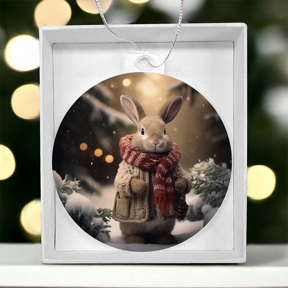 Bunny Christmas Tree Ornament-[Heartfelt Family Gift]