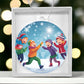 Monogrammed Leather Snow Days Ornament - Perfect Gift for Groomsmen-[Heartfelt Family Gift]