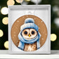 Winter Owl Christmas Ornament - Festive Holiday Decoration for Tree - Handcrafted Winter Bird Decor-[Heartfelt Family Gift]