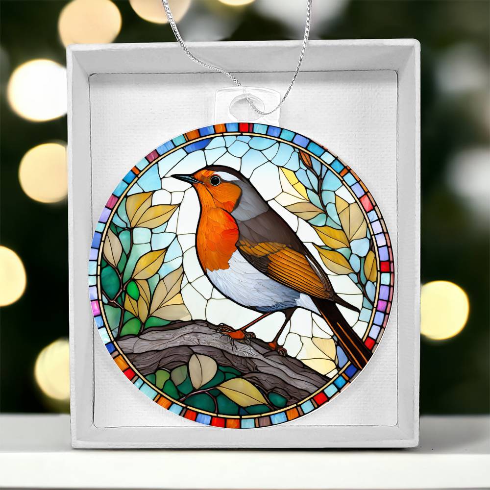 Bird Acrylic Christmas Ornament-[Heartfelt Family Gift]