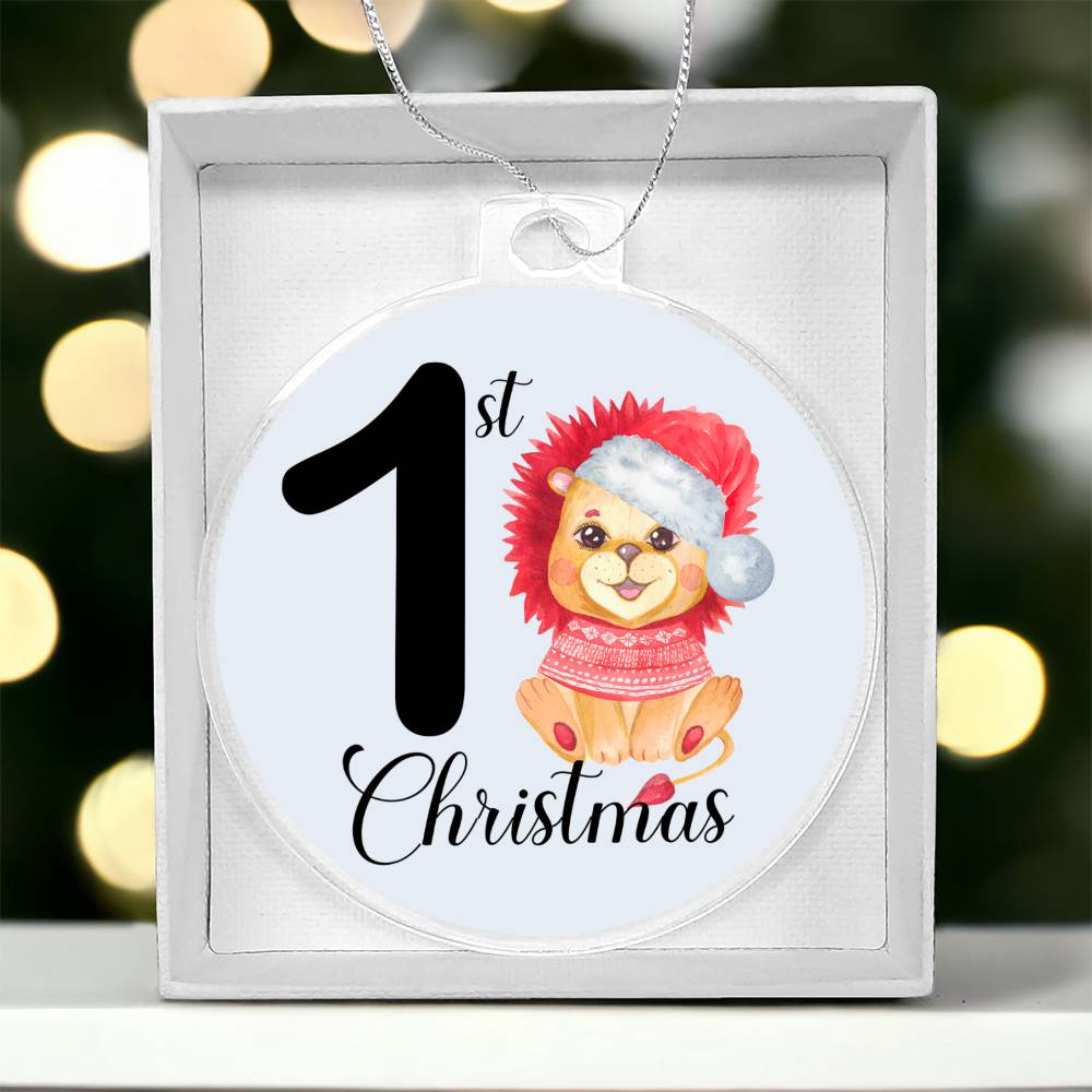 Baby's 1st Christmas Tree Ornament - Lion-[Heartfelt Family Gift]