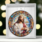 Jesus Stain glass effect Acrylic Christmas Ornament-[Heartfelt Family Gift]