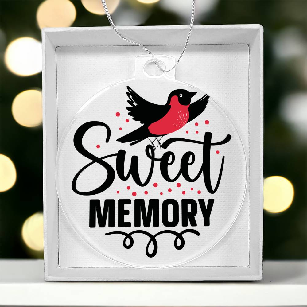 Cardinal Memorial Acrylic Ornament-[Heartfelt Family Gift]