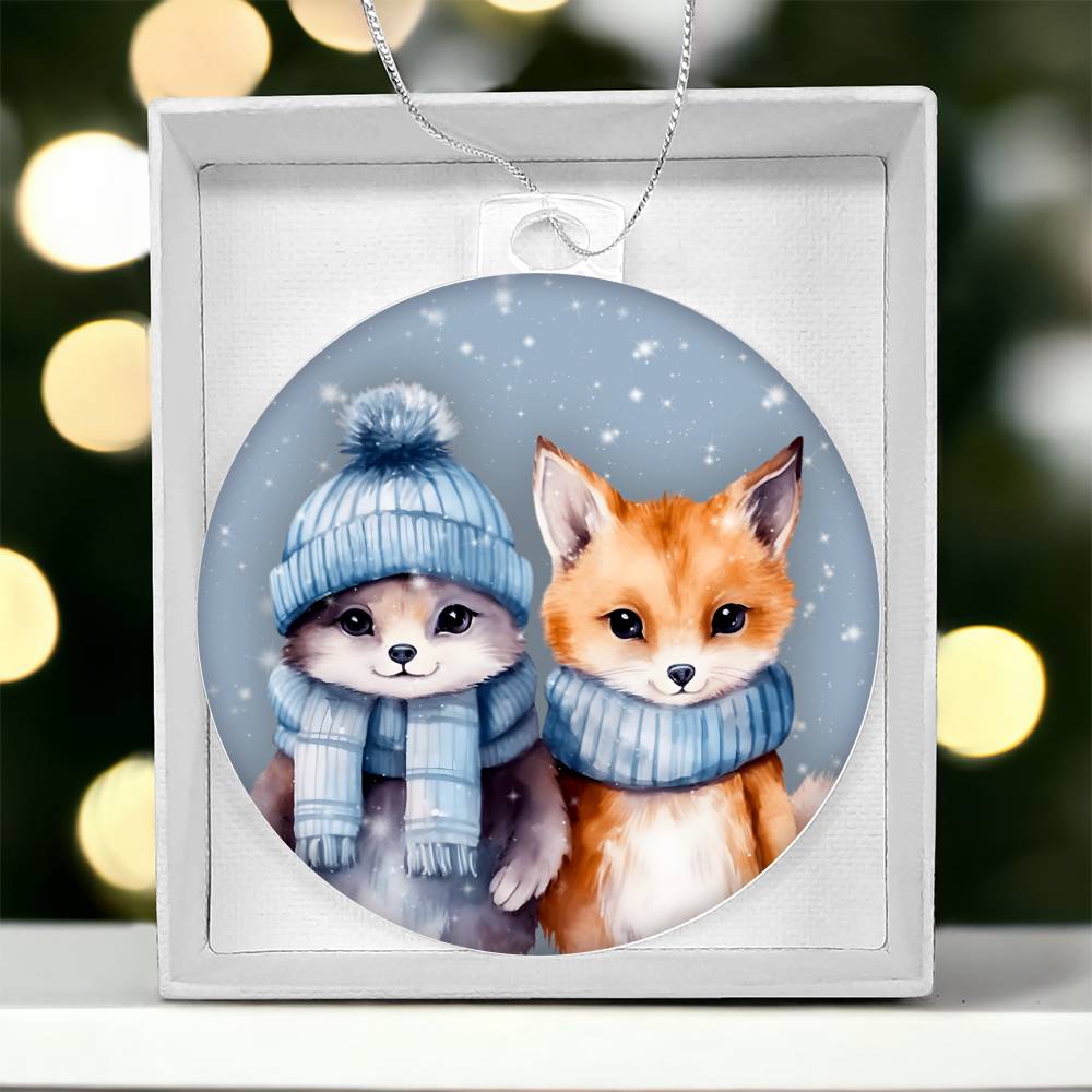 Christmas Safari Ornament - Elephant Giraffe and Zebra Holiday Decor-[Heartfelt Family Gift]