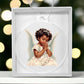 Handcrafted African American Angel Christmas Ornament - Unique Holiday Decor-[Heartfelt Family Gift]