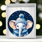 Elephant Christmas Ornament for Festive Holiday Decor - Winter Theme-[Heartfelt Family Gift]