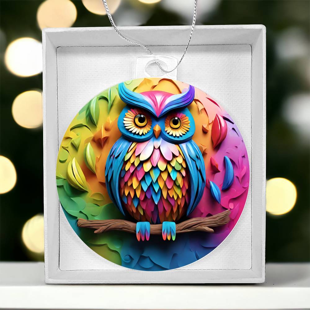 Handcrafted Owl Ornament - Holiday Decor-[Heartfelt Family Gift]