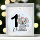 Baby's 1st Christmas Koala Bear Christmas Tree Ornament-[Heartfelt Family Gift]