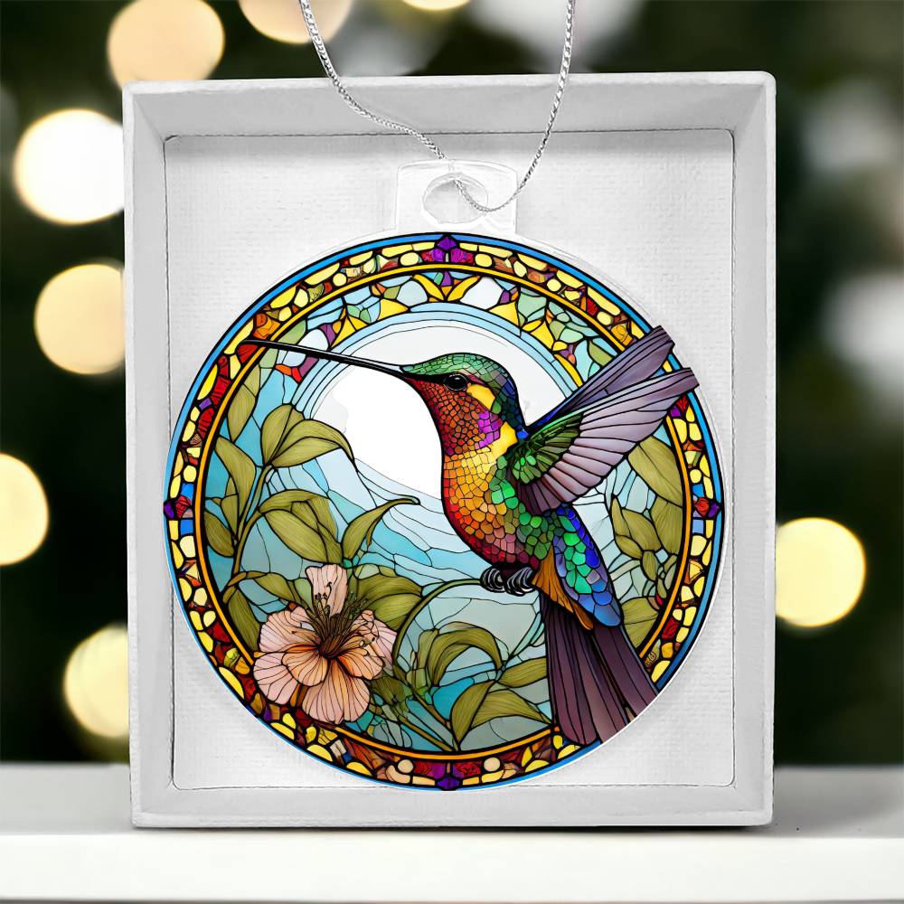 Hummingbird Acrylic Ornament-[Heartfelt Family Gift]