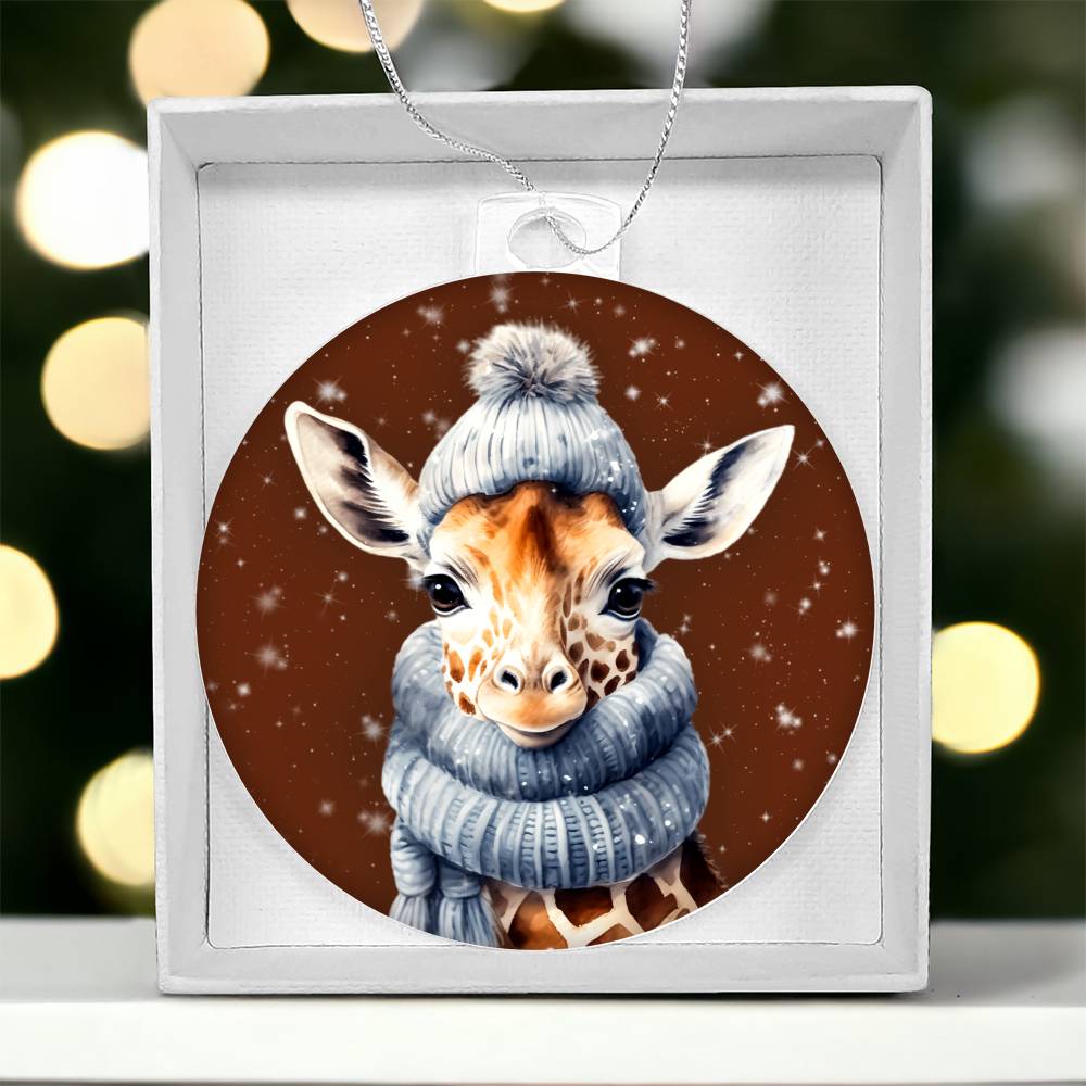 Christmas Giraffe Ornament - Perfect Winter Decor and Gift-[Heartfelt Family Gift]