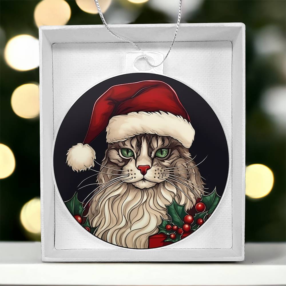 Cat Christmas Tree Ornament-[Heartfelt Family Gift]