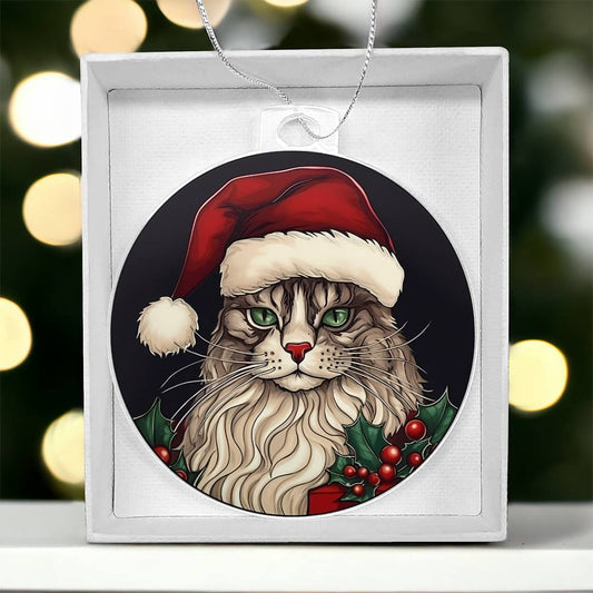 Cat Christmas Tree Ornament-[Heartfelt Family Gift]