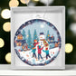 Kids Snow Day Building a Snowman Christmas Ornament - Fun Winter Activity-[Heartfelt Family Gift]