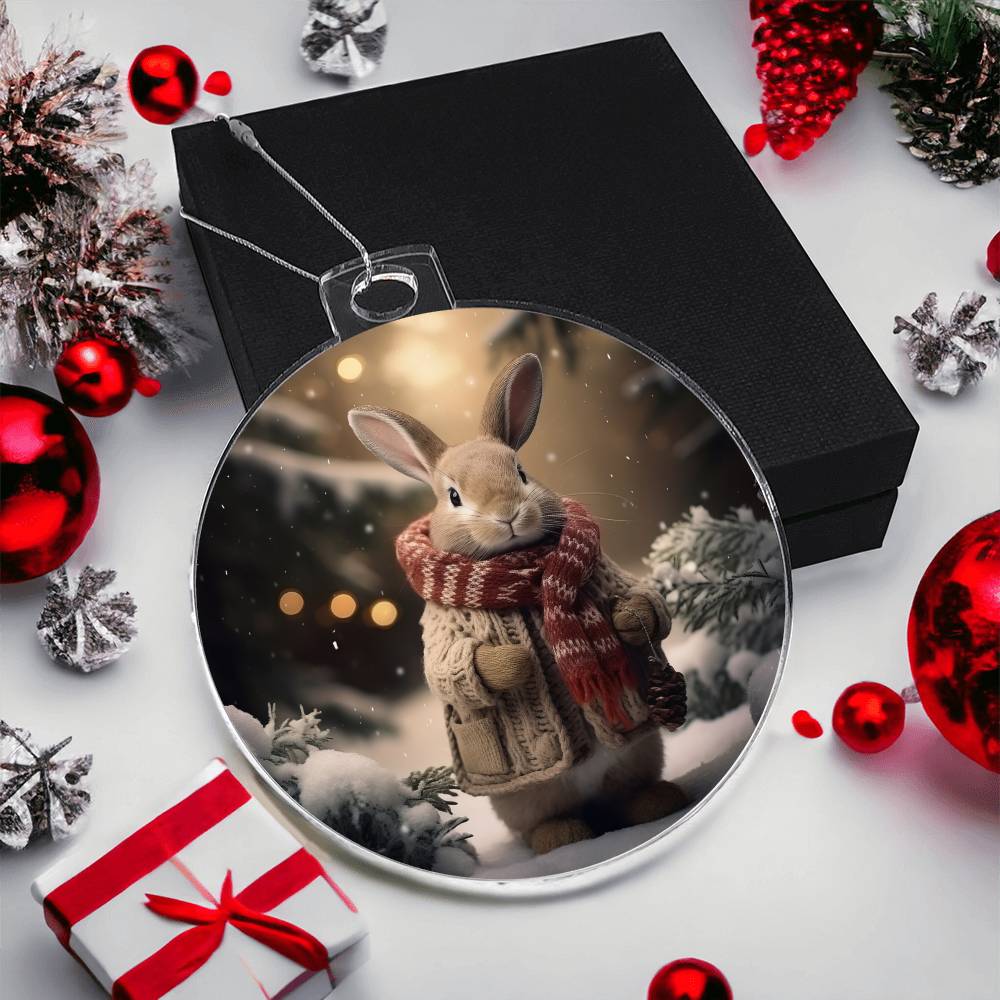 Bunny Christmas Tree Ornament-[Heartfelt Family Gift]