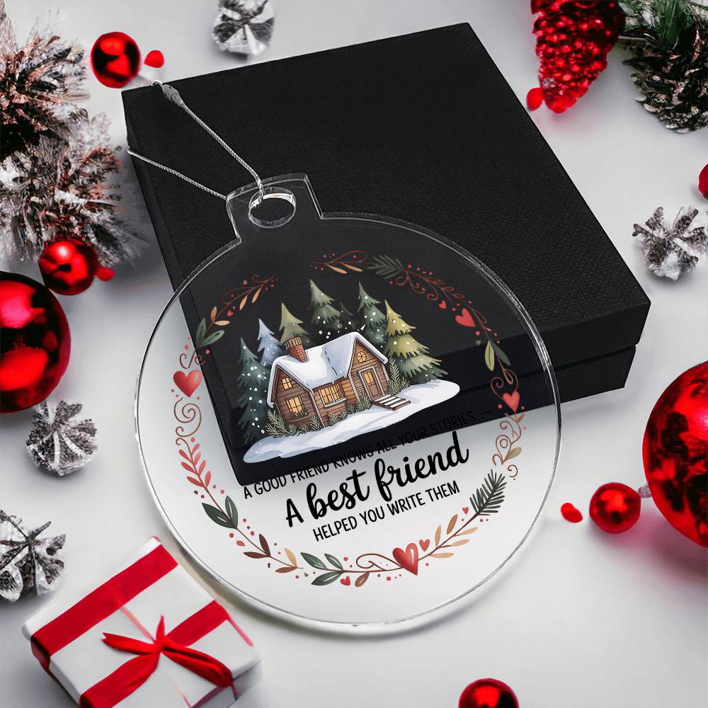 Best Friend Acrylic Christmas Ornament