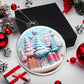 Pastel Pink and Blue Christmas Tree Ornament - Handcrafted Holiday Dcor-[Heartfelt Family Gift]