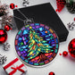 Stained Glass Christmas Tree Ornament-[Heartfelt Family Gift]