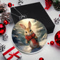 Bunny Christmas Tree Ornament Acrylic Ornament-[Heartfelt Family Gift]