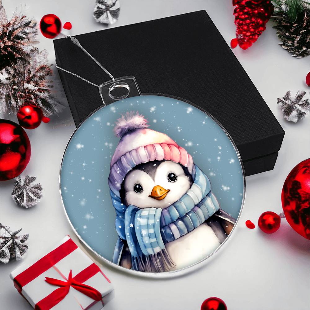 Winter Penguin Christmas Ornament Festive Tree Decoration - Adorable Holiday Dcor for Your Home-[Heartfelt Family Gift]