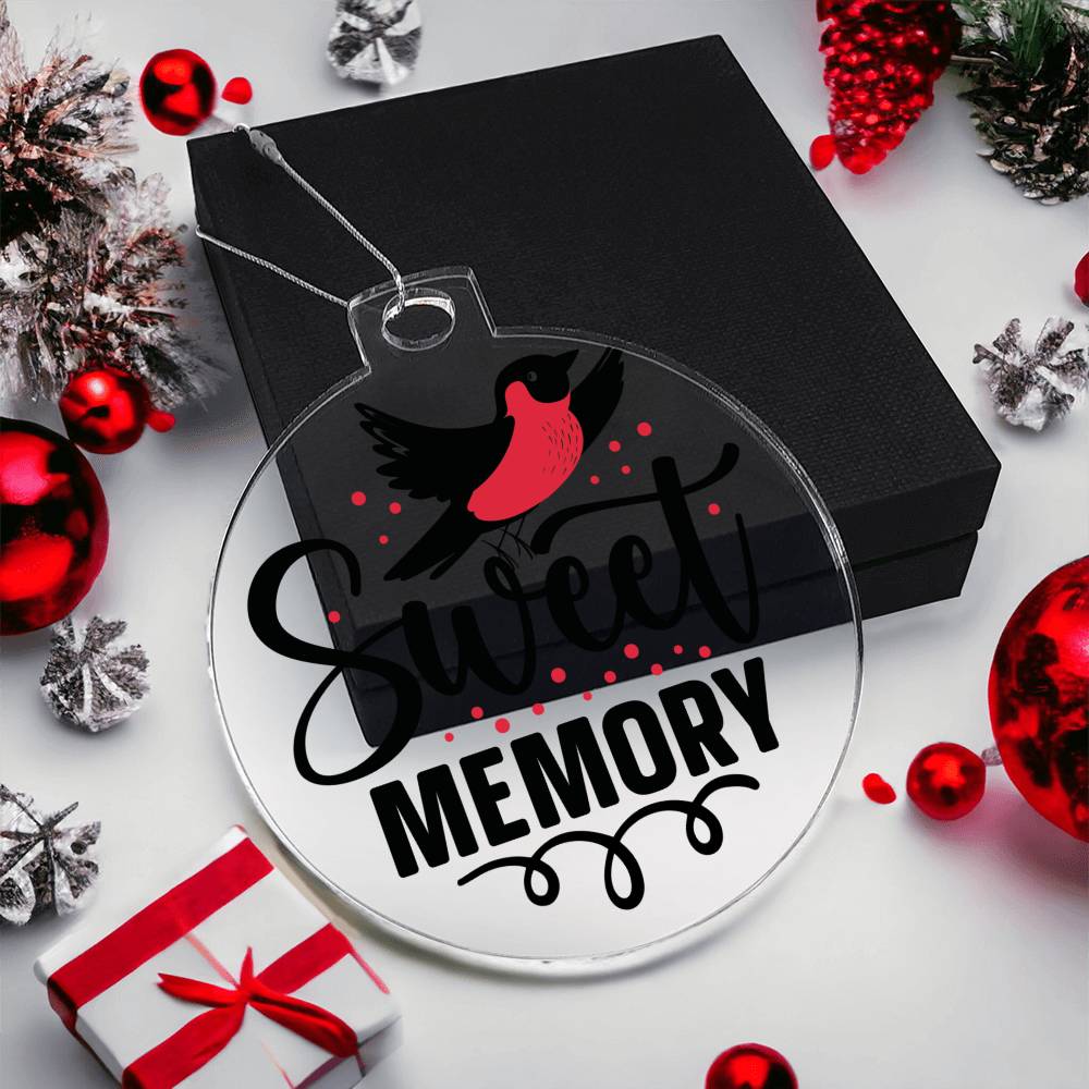 Cardinal Memorial Acrylic Ornament-[Heartfelt Family Gift]