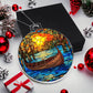 Canoe Acrylic Christmas Ornament - Festive Holiday Decor for Nature Lovers-[Heartfelt Family Gift]