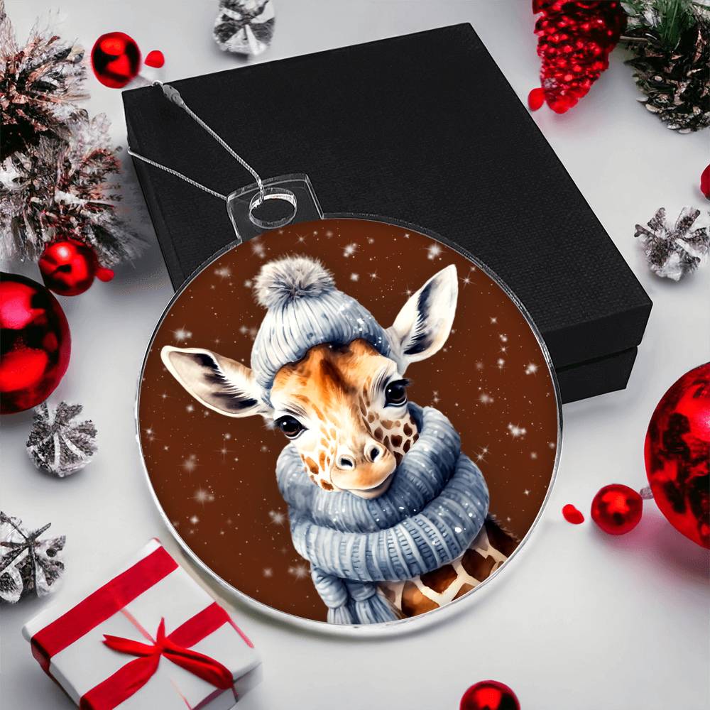 Christmas Giraffe Ornament - Perfect Winter Decor and Gift-[Heartfelt Family Gift]