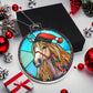 Handcrafted Stained Glass Horse Christmas Ornament - Unique Holiday Decor-[Heartfelt Family Gift]