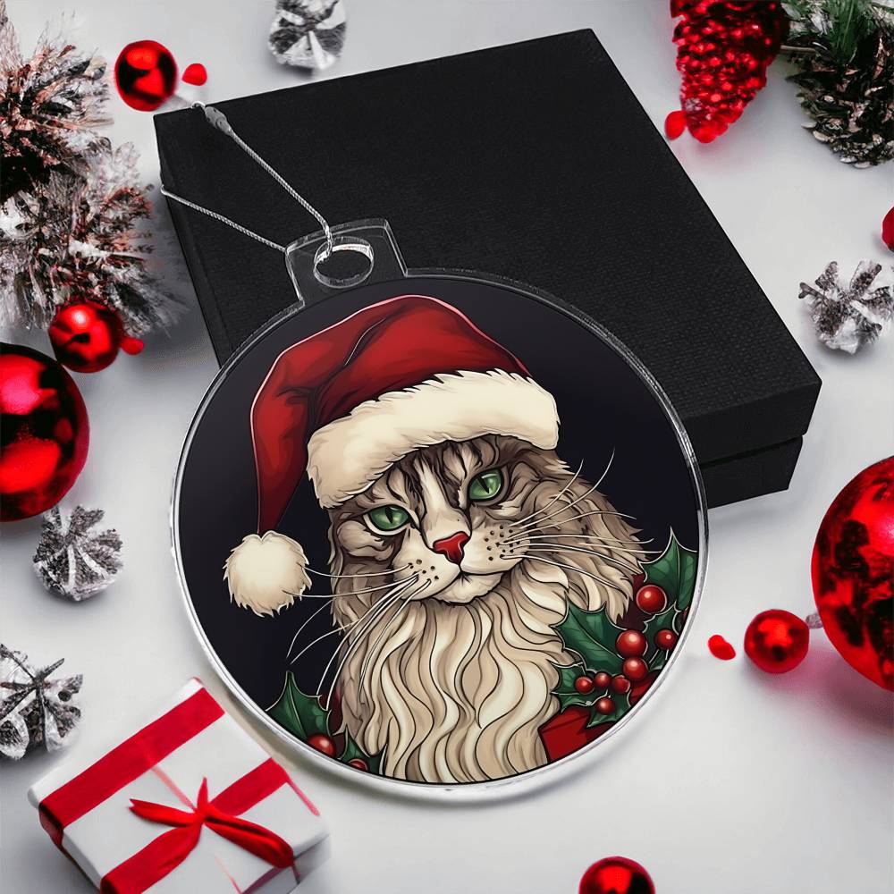 Cat Christmas Tree Ornament-[Heartfelt Family Gift]