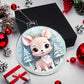 Pastel Pink and Blue Baby Deer Acrylic Christmas Ornament-[Heartfelt Family Gift]