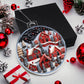Red Christmas Village Acrylic Ornament-[Heartfelt Family Gift]