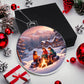 Fireside Snow Day Christmas Ornament - Cozy Holiday Decoration-[Heartfelt Family Gift]