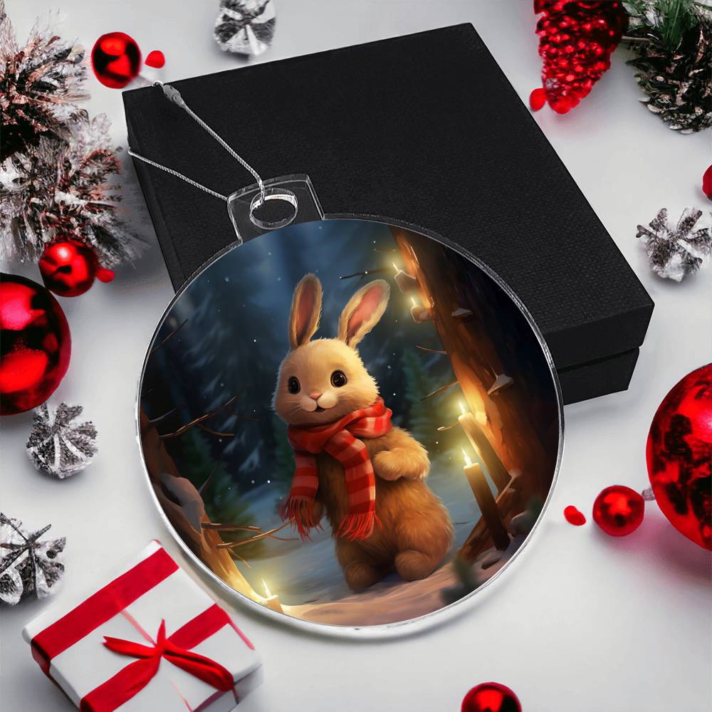 Bunny Christmas Tree Ornament-[Heartfelt Family Gift]