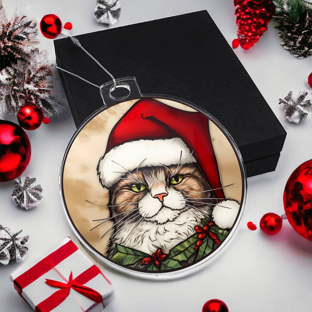 Cat Christmas Tree Ornament-[Heartfelt Family Gift]