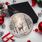 Snowy Deer Christmas Ornament - Festive Holiday Decoration-[Heartfelt Family Gift]