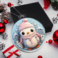 Pastel Penguin Acrylic Ornament - Ideal for Holiday Dcor-[Heartfelt Family Gift]