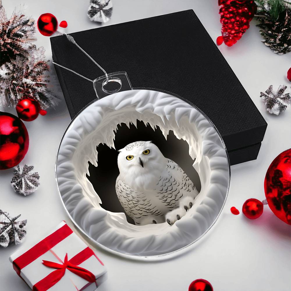 Snowman Acrylic Ornament-[Heartfelt Family Gift]