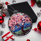 Cherry Blossom Acrylic Christmas Ornament - Festive Holiday Decor-[Heartfelt Family Gift]