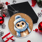 Winter Owl Christmas Ornament - Festive Holiday Decoration for Tree - Handcrafted Winter Bird Decor-[Heartfelt Family Gift]