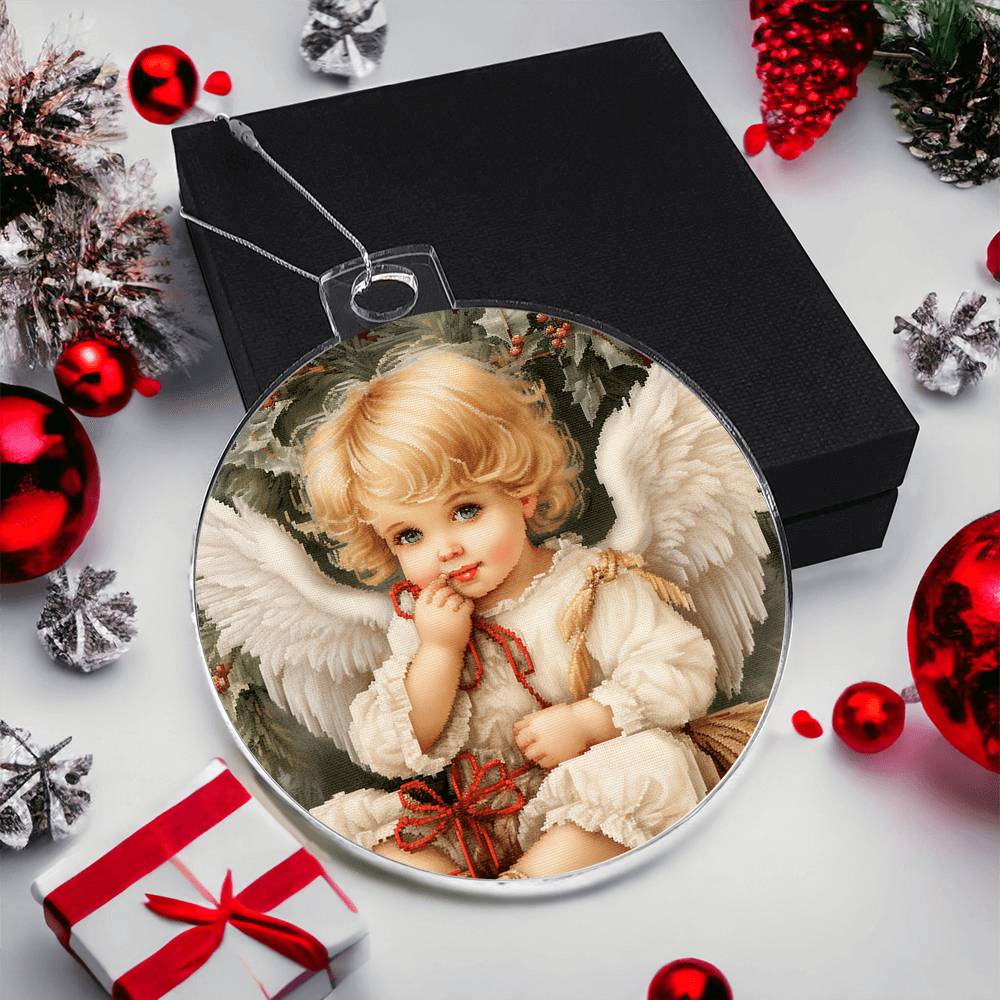 Handcrafted Angel Christmas Ornament - Stunning Holiday Decor-[Heartfelt Family Gift]