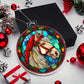 Stunning Stained Glass Horse Christmas Ornament - Perfect for Holiday Decorations-[Heartfelt Family Gift]