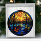Acrylic Christmas Ornament Butterflies in the Woods - Perfect for Holiday Decor-[Heartfelt Family Gift]