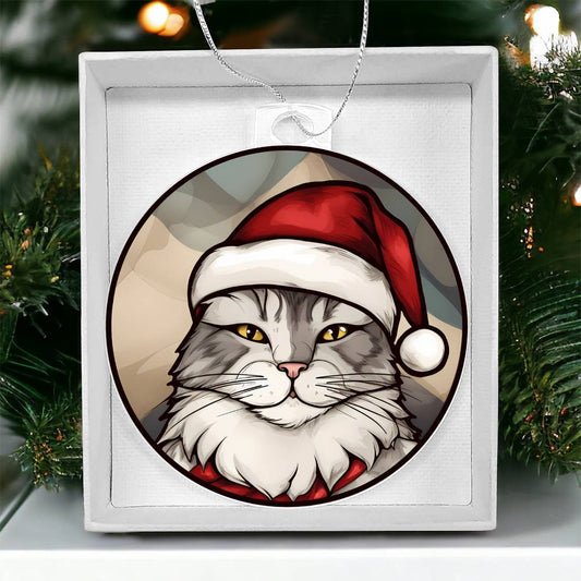 Cat Christmas Tree Ornament-[Heartfelt Family Gift]